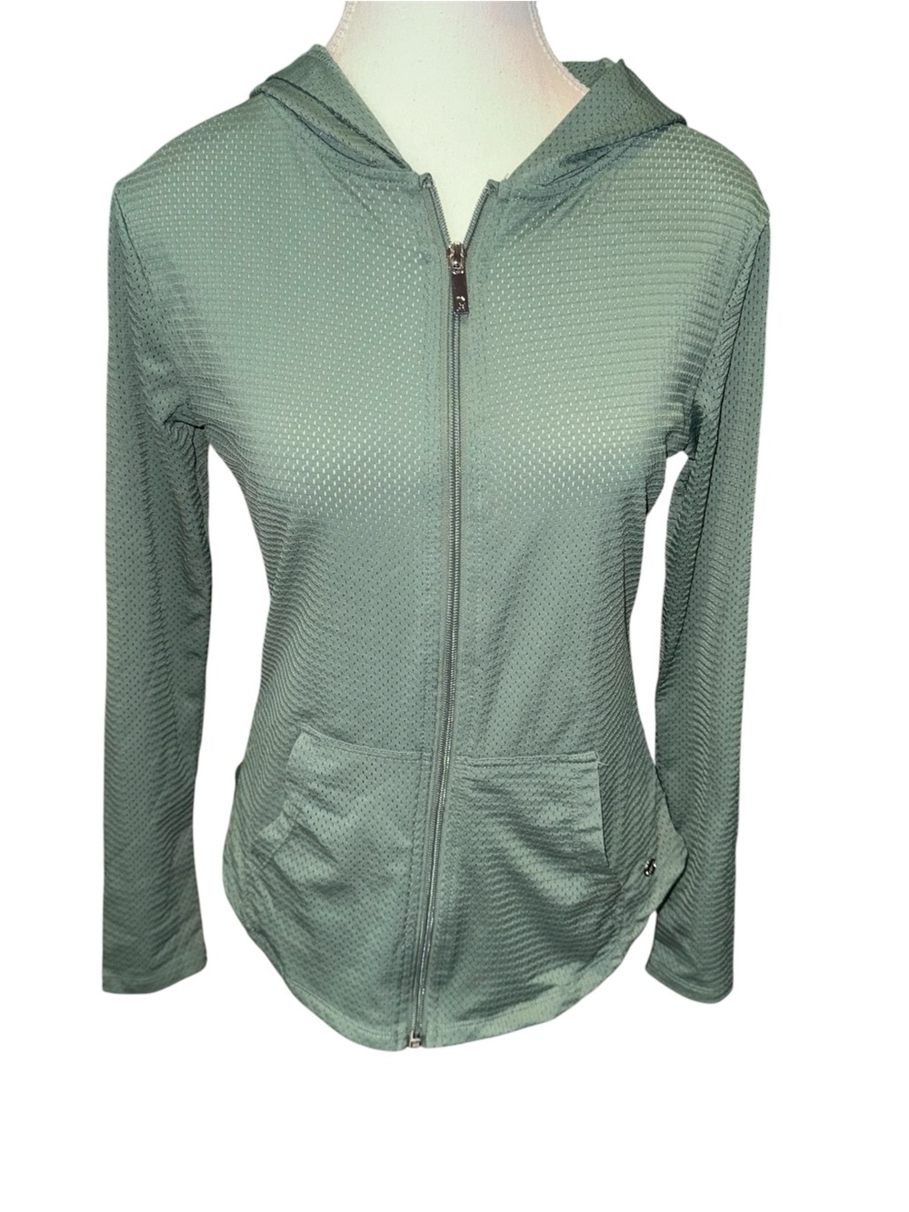 Mesh zip up performance jacket